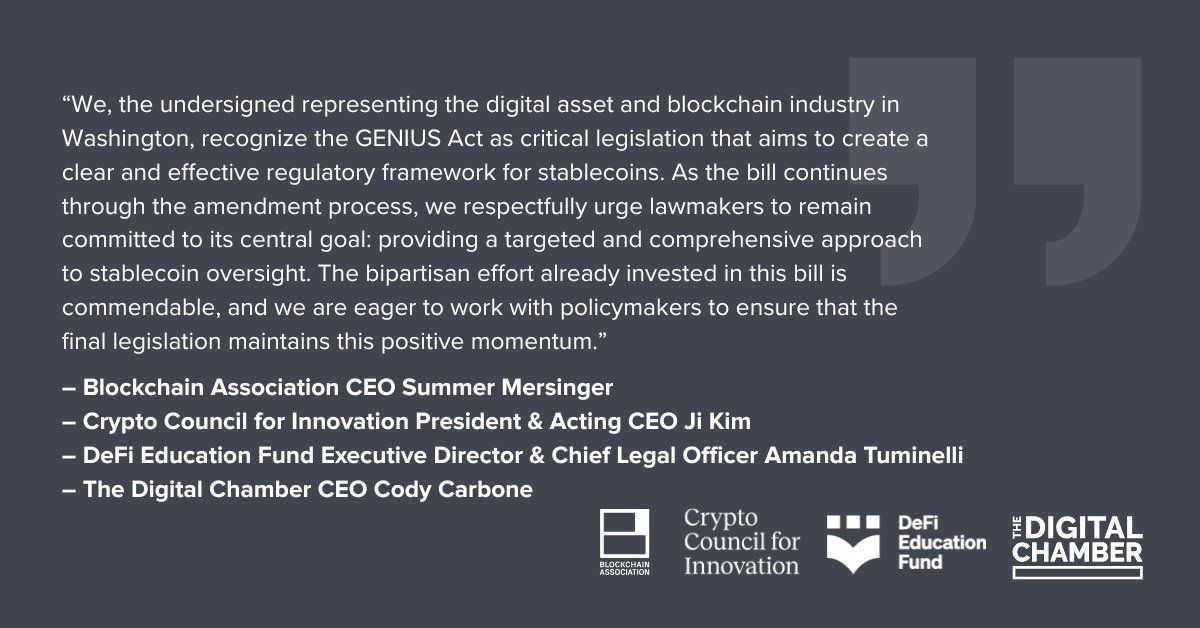 لوبي عملات رقمية يضغط على مجلس الشيوخ لتمرير قانون العملات المستقرة