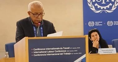 رئيس اتحاد العمال يطالب خلال المؤتمر الدولى بجنيف بوقف الحروب ودعم فلسطين