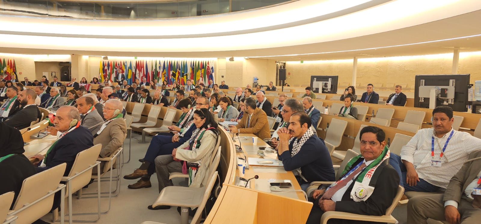 اتحاد العمال يشارك فى الملتقى الدولى للتضامن مع فلسطين بجنيف