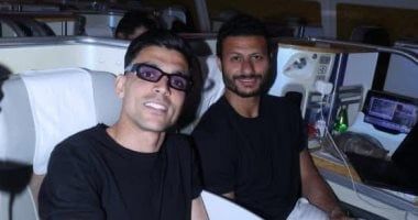 شاهد ماذا يفعل نجوم الأهلى بين السما والأرض قبل هبوط الطائرة فى ميامى ؟