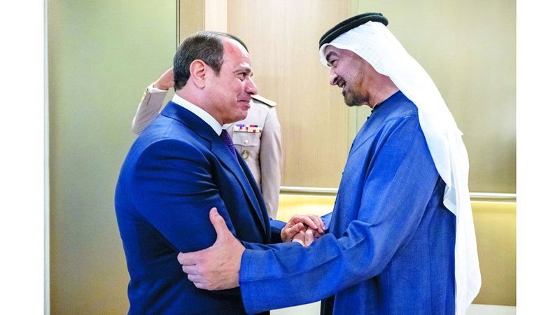 الامارات | رئيس الدولة والرئيس المصري يبحثان تعزيز العلاقات بين البلدين والتطورات الإقليمية           
