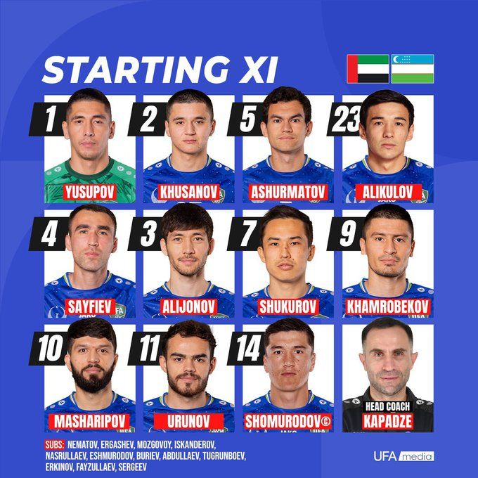 الامارات | بث مباشر.. مباراة الإمارات وأوزبكستان في تصفيات مونديال 2026