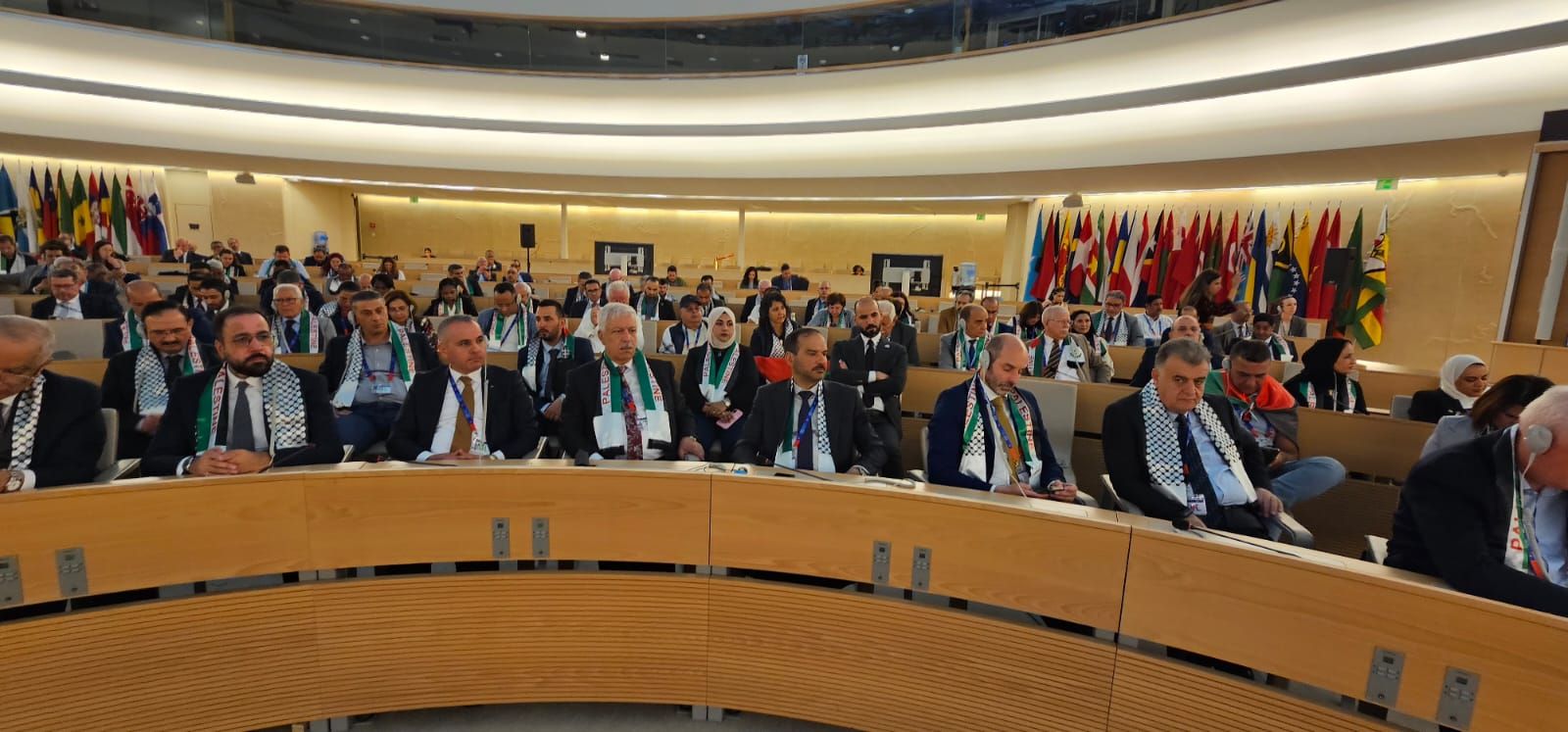 اتحاد العمال يشارك فى الملتقى الدولى للتضامن مع فلسطين بجنيف