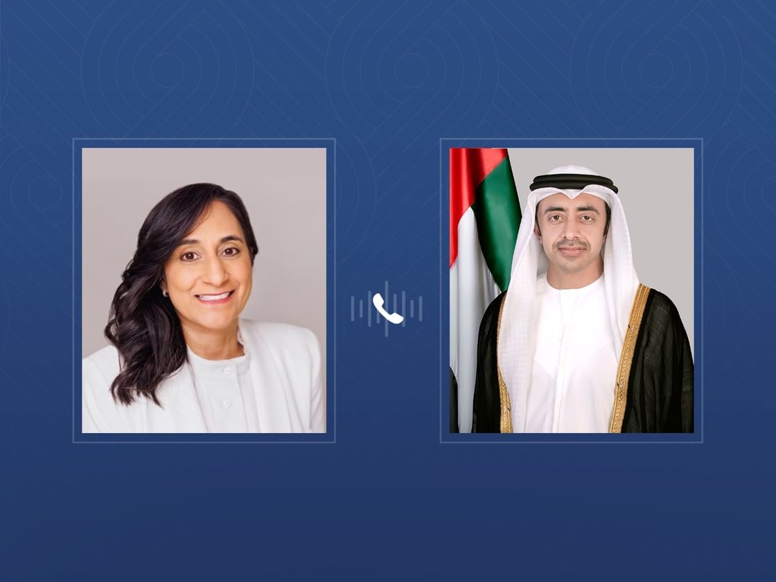 الامارات | عبدالله بن زايد ووزيرة خارجية كندا يبحثان هاتفيا العلاقات الثنائية بين البلدين