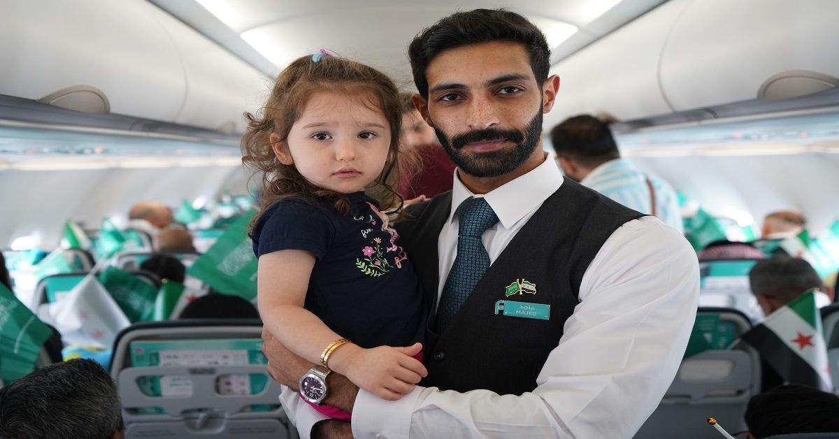 طيران ناس يحتفل بتدشين أولى رحلاته المباشرة بين الرياض ودمشق بحضور سفارتي البلدين