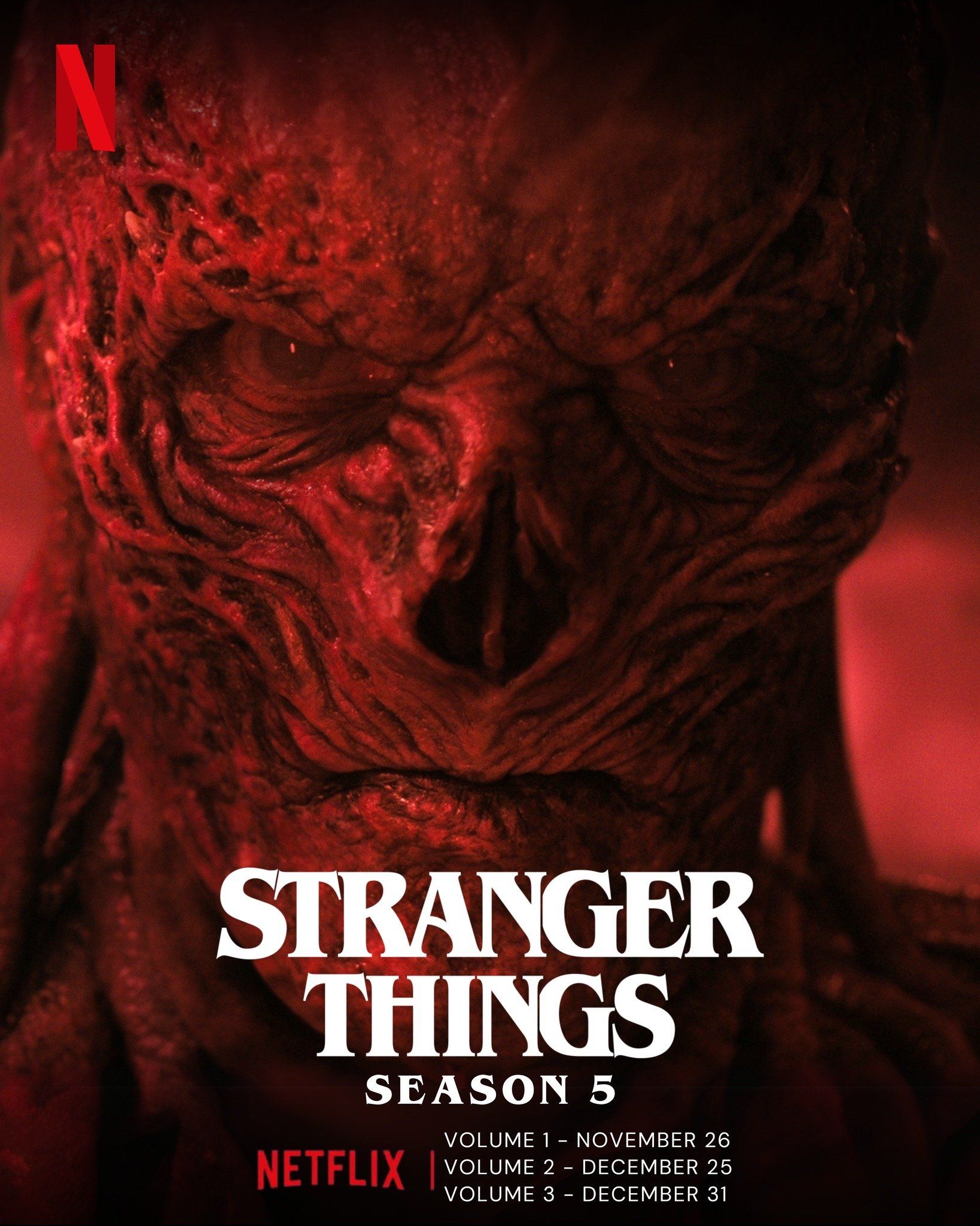 بوستر جديد للموسم الخامس والأخير لمسلسل Stranger Things