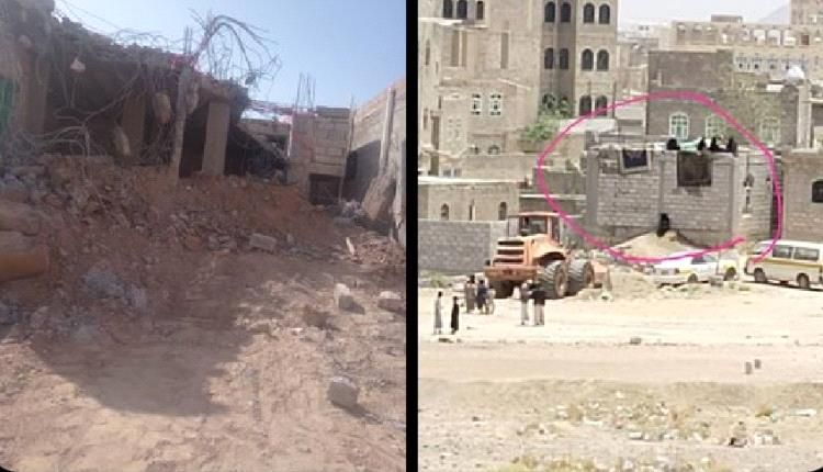 جرافات الحوثي تدهس الكرامة في صنعاء: طرد نساء وأطفال وهدم منزل مغترب تحت جنح الظلم