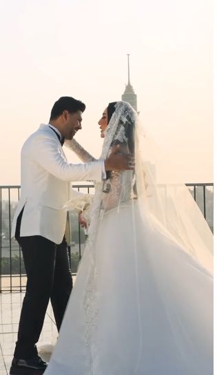 محمد شاهين يُهدى زوجته رشا الظنحانى أغنية بمناسبة حفل زفافهما "فيديو"