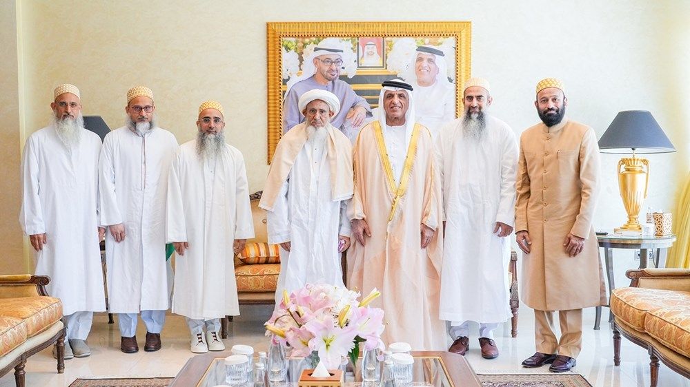 سعود بن صقر يستقبل سلطان طائفة البهرة