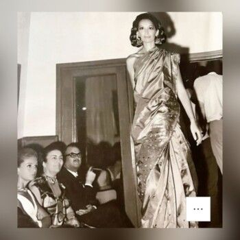 صورة نادرة تجمع أول عارضة أزياء لبنانية مع جورجينا رزق