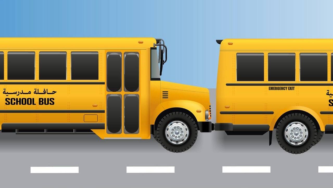 الامارات | شرطة عجمان: حادث بسيط بين حافلتين مدرسيتين دون تسجيل أي إصابات