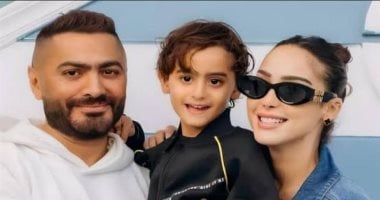 أزمة صحية لآدم تامر حسنى وبسمة بوسيل تناشد الجمهور الدعاء لنجلها (فيديو)