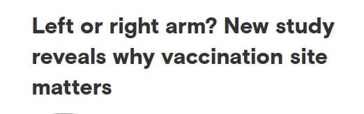 خدعوك فقالوا ماتخدش حقنتين التطعيم فى نفس الذراع.. دراسة توضح