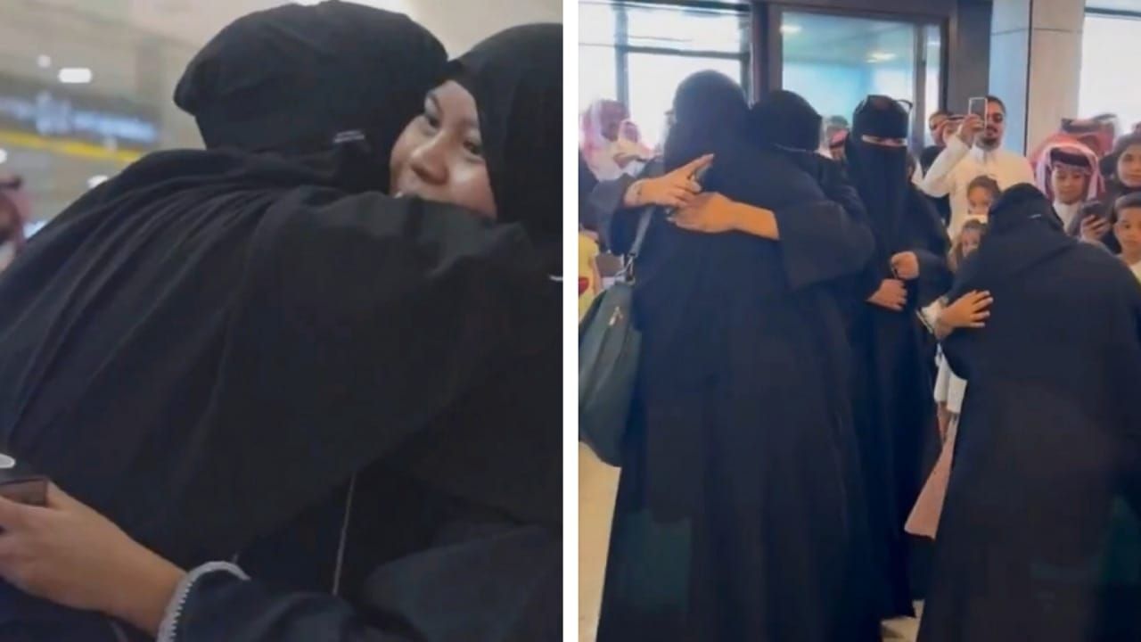بالورود ودموع الفرح.. استقبال حافل للحجاج في مطاري الدمام والأحساء