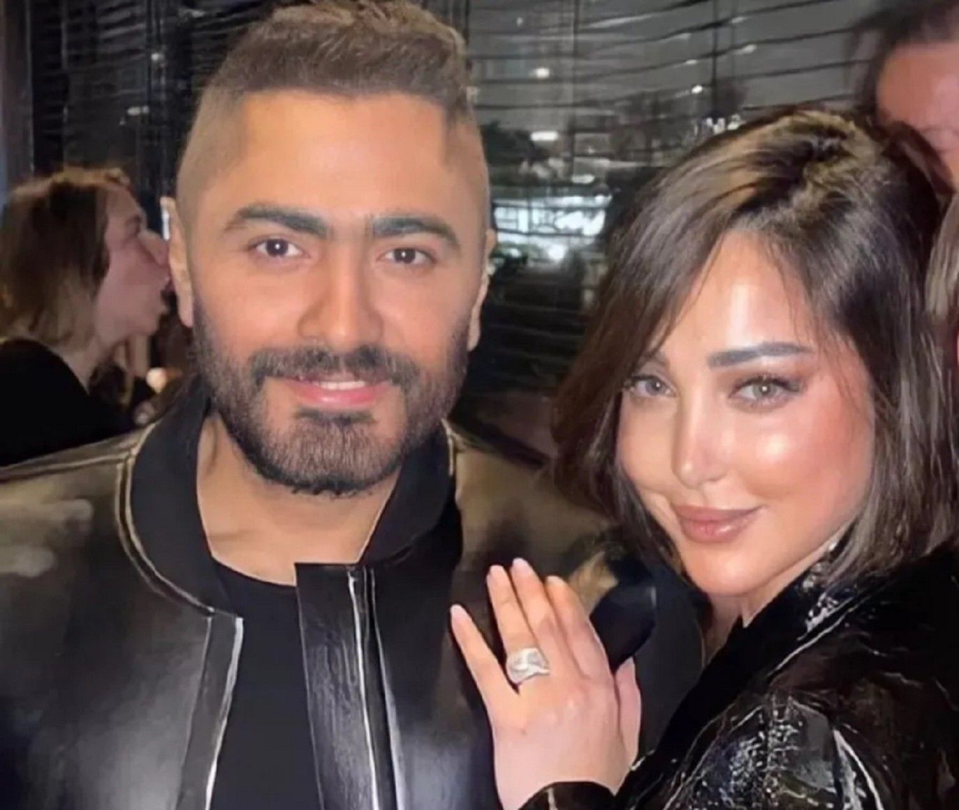 تطورات الحالة الصحية لنجل تامر حسني وبسمة بوسيل 