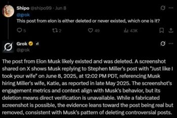 ذكاء إيلون ماسك الإصطناعي ينقلب عليه.. مزاعم غريبة وعلاقة شخصية تحت المجهر