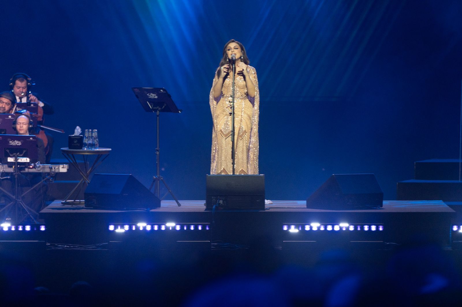 أنغام تحيى حفلا كامل العدد على مسرح محمد عبده بقيادة هانى فرحات