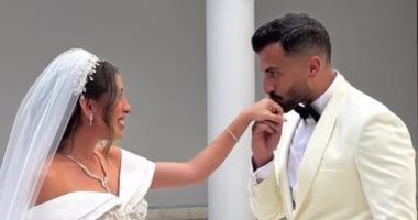 الصور الأولى من زفاف منة عدلى القيعى ويوسف حشيش