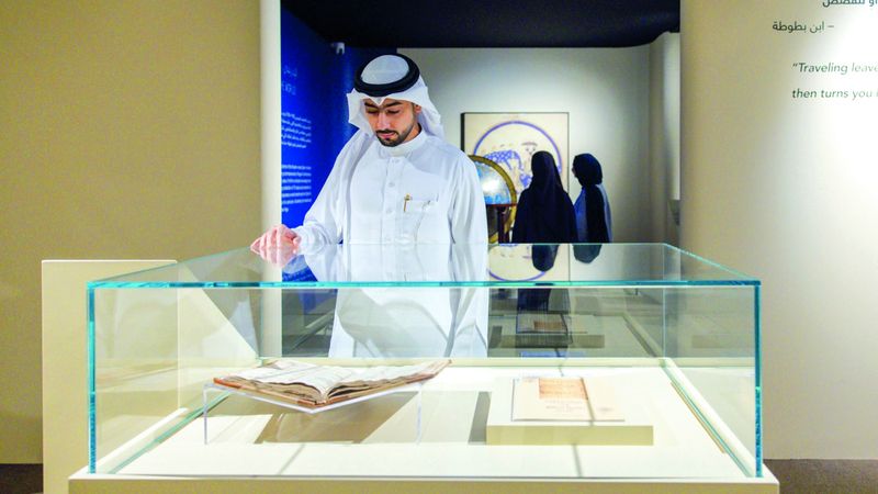 الامارات | سيرة «ابن ماجد» تتصدر مقتنيات معرض «أدب الرحلات»