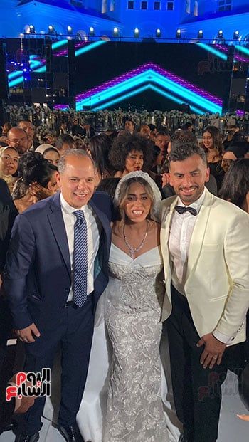 أشرف زكى ودياب ورامى إمام وبتول عرفة فى حفل زفاف منة عدلي القيعى (صور)