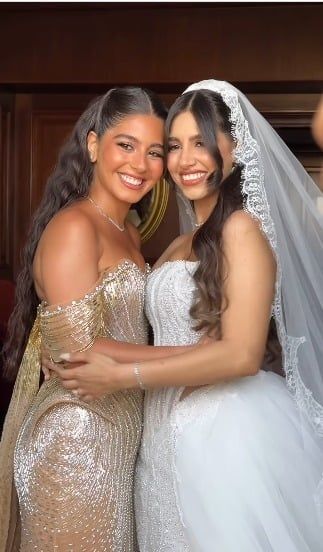 أول صور من حفل زفاف شقيقة الفنانة مايان السيد