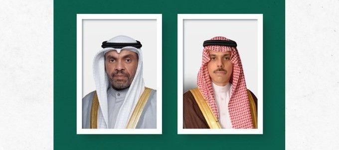 السعودية | سمو وزير الخارجية ووزير الخارجية الكويتي يبحثان هاتفيًا الهجوم الإسرائيلي على إيران وتداعياته الإقليمية