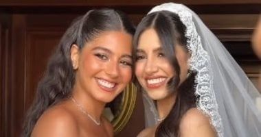 أول صور من حفل زفاف شقيقة الفنانة مايان السيد