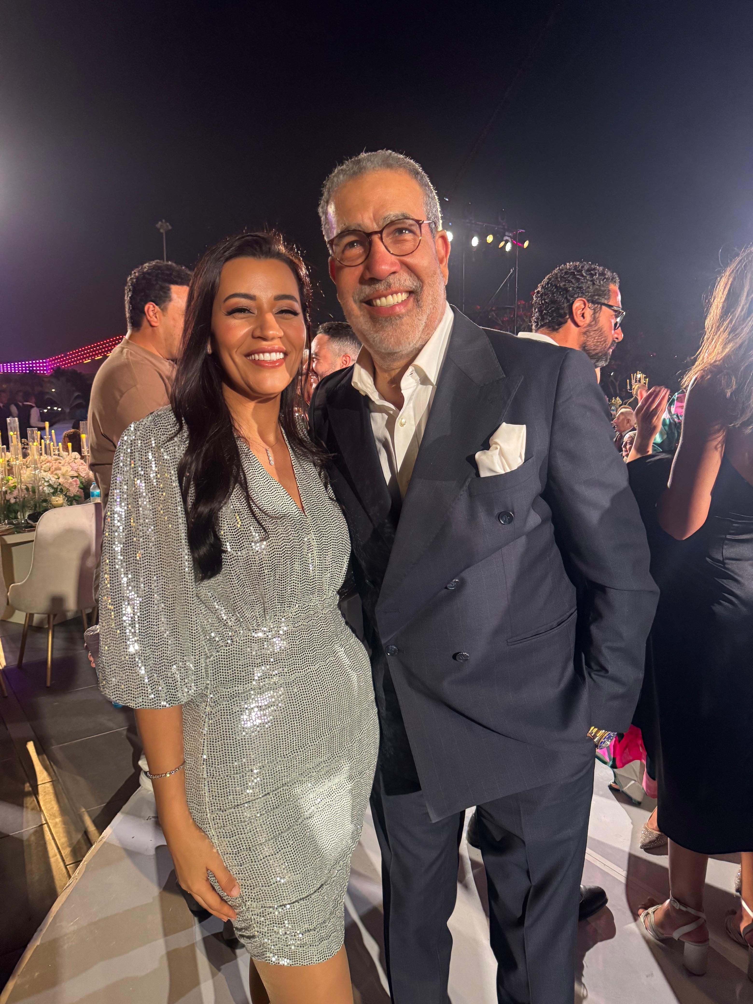 حسن الرداد وبتول عرفة ومدحت العدل ومى فاروق فى حفل زفاف منة القيعى (صور)