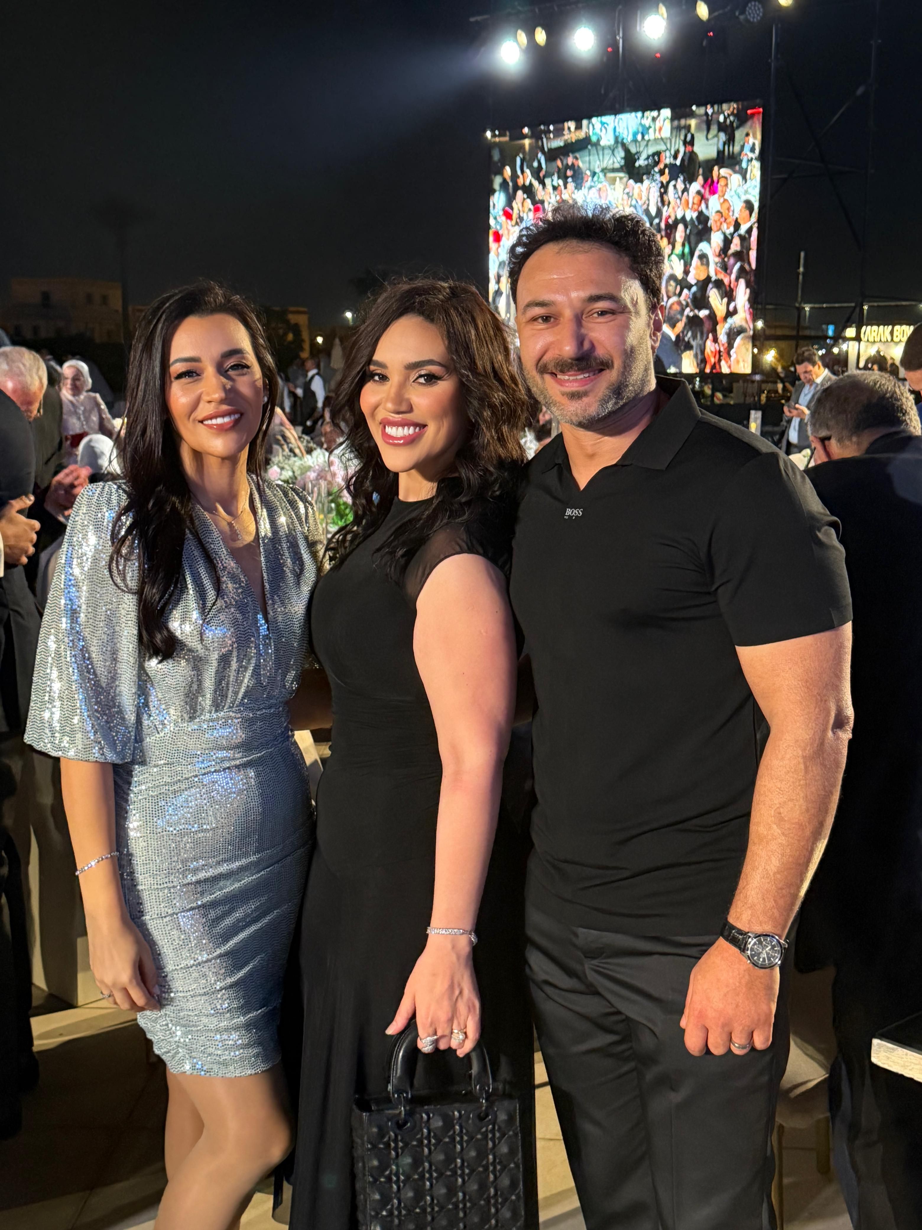 حسن الرداد وبتول عرفة ومدحت العدل ومى فاروق فى حفل زفاف منة القيعى (صور)