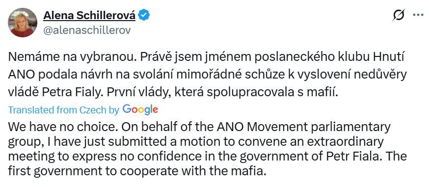 حكومة التشيك تواجه تصويتًا بحجب الثقة بسبب فضيحة بيتكوين بقيمة 45 مليون دولار