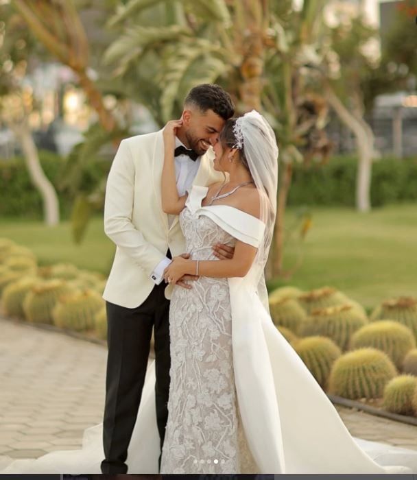 منة عدلى القيعى ويوسف حشيش فى صور جديدة من حفل زفافهما