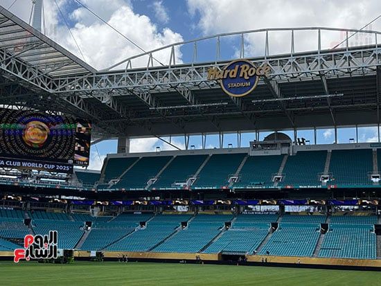 بعدسة الخليج 365.. شاهد ملعب "هارد روك" قبل مواجهة الأهلى وإنتر ميامى.. صور