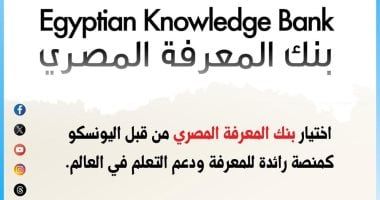 التعليم العالى: اليونسكو تختار بنك المعرفة المصري منصة رائدة عالميًّا