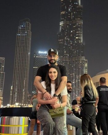 إلهام علي تُغازل زوجها بهذه الطريقة-بالصورة