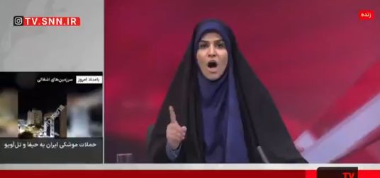 تعرف على مصير المذيعة الإيرانية بعد هروبها من القصف الإسرائيلى للتليفزيون