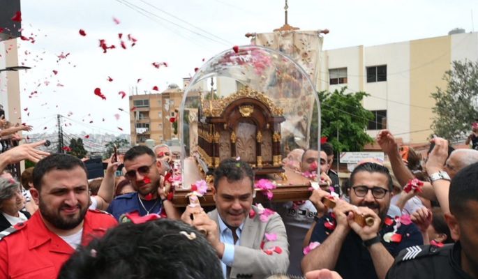 ذخائر القديسة تريز الطفل يسوع وصلت إلى كنيسة سيّدة المعونات – حارة صخر