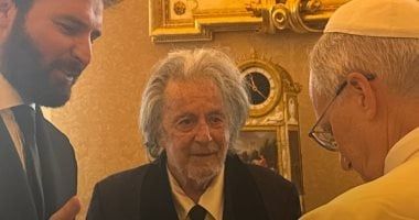 آل باتشينو يلتقي البابا ليو الرابع عشر في الفاتيكان