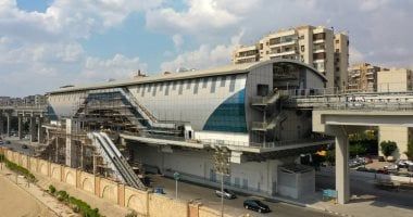 شاهد محطة إستاد القاهرة أولى محطات مونوريل شرق النيل.. صور