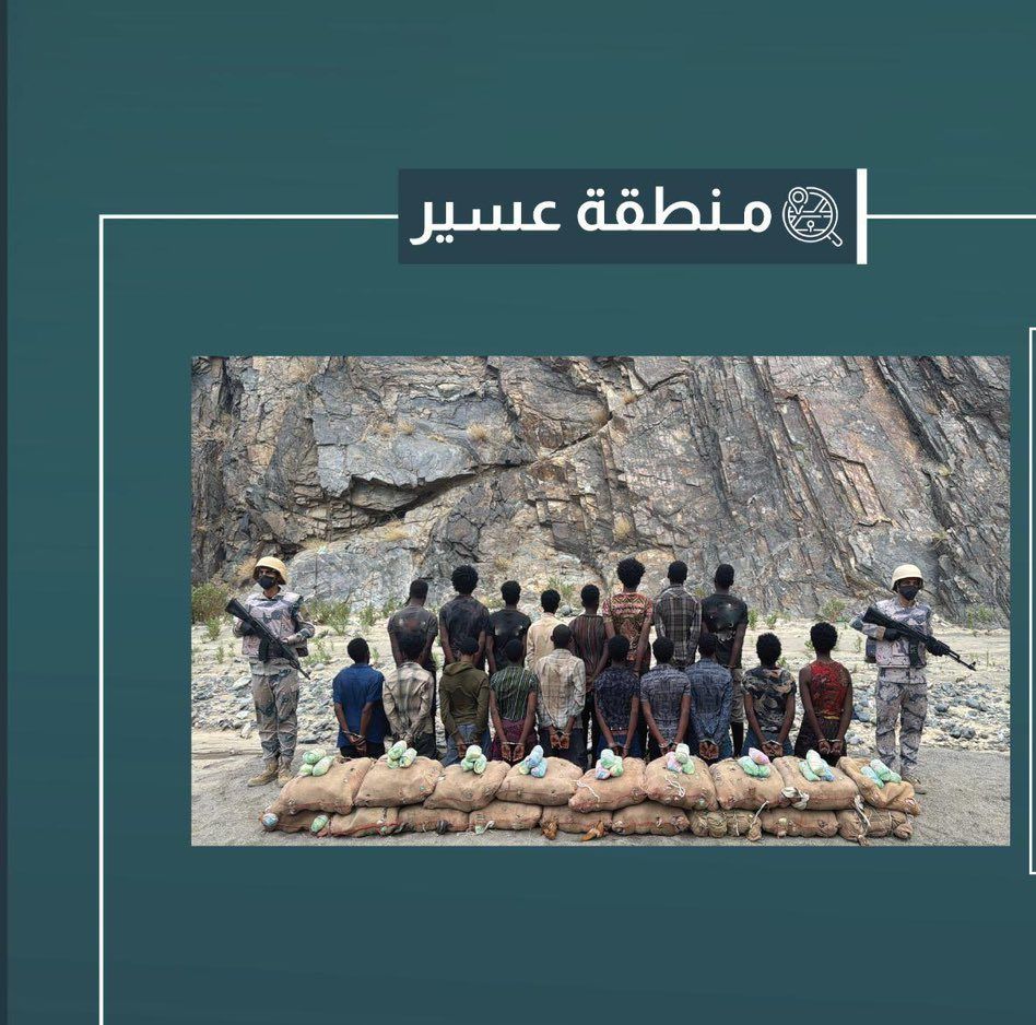 القبض على 18 مخالفًا لتهريبهم 270 كيلو قات في عسير