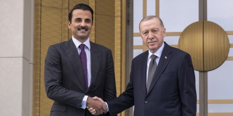 أمير قطر ورئيس تركيا أكدا ضرورة خفض التصعيد والتوصل إلى حلول دبلوماسية