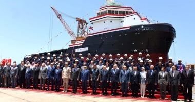 ترسانة الإسكندرية تدشن القاطرة الأولى "إسماعيلية 1 " طرازN 113 لصالح قناة السويس
