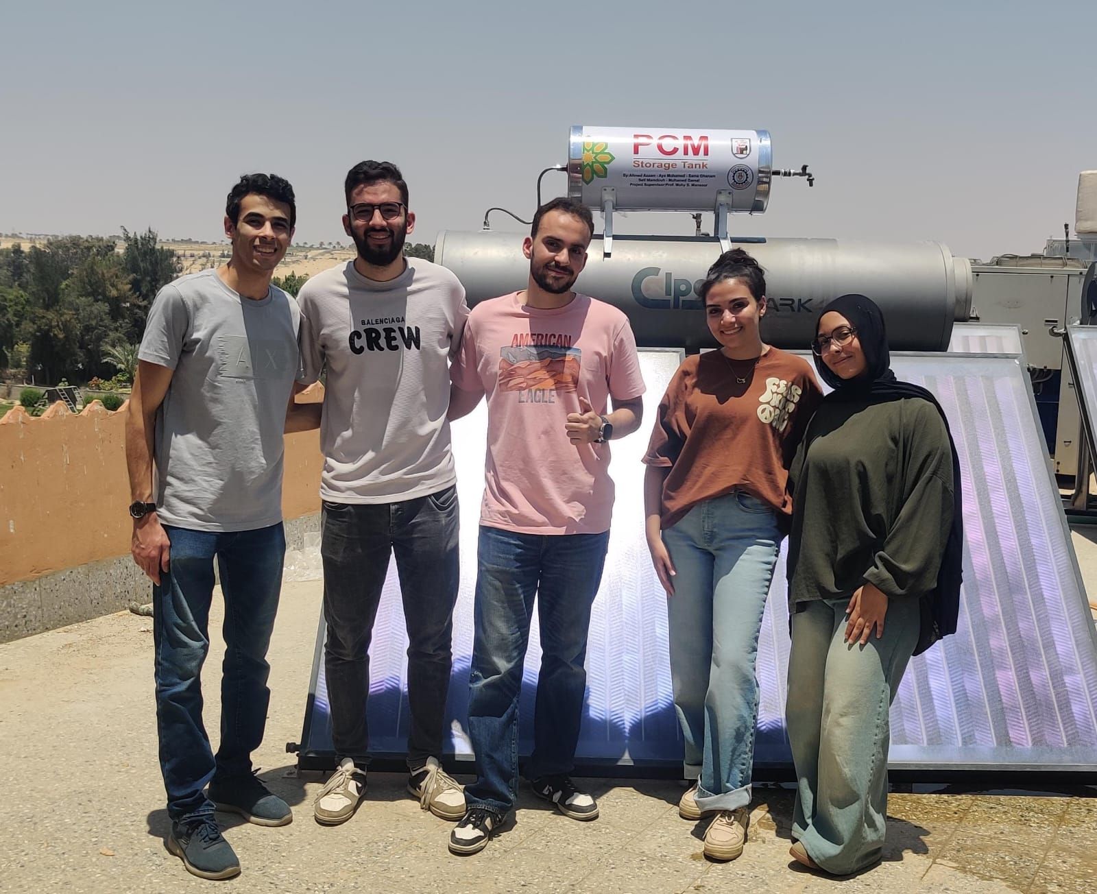 وحدة تخزين حرارى للطاقة.. مشروع تخرج طلاب بهندسة القاهرة