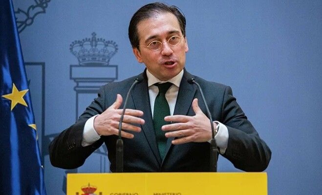 وزير خارجية إسبانيا: على الاتحاد الأوروبي فرض حظر بيع أسلحة على إسرائيل ما دامت الحرب مستمرّة