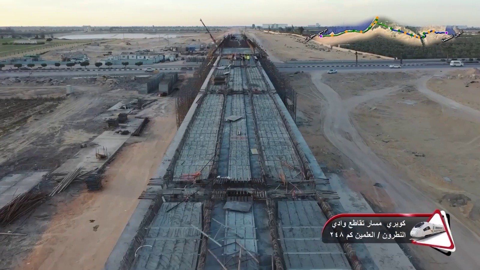 شاهد أعمال تركيب القضبان وتشطيبات محطات الخط الأول للقطار الكهربائى السريع