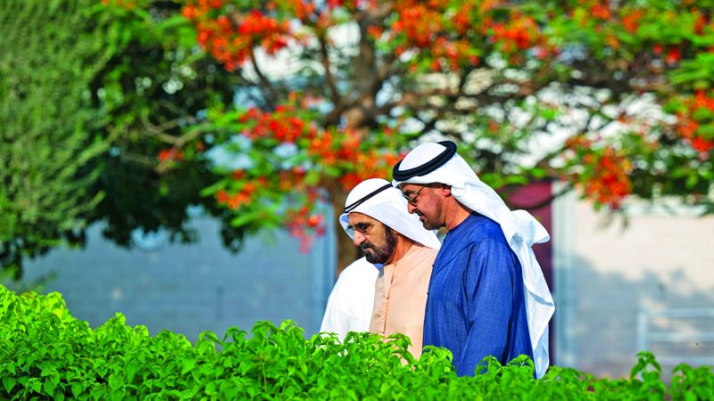 الامارات | رئيس الدولة ومحمد بن راشد يبحثان جهود تعزيز التنمية الوطنية