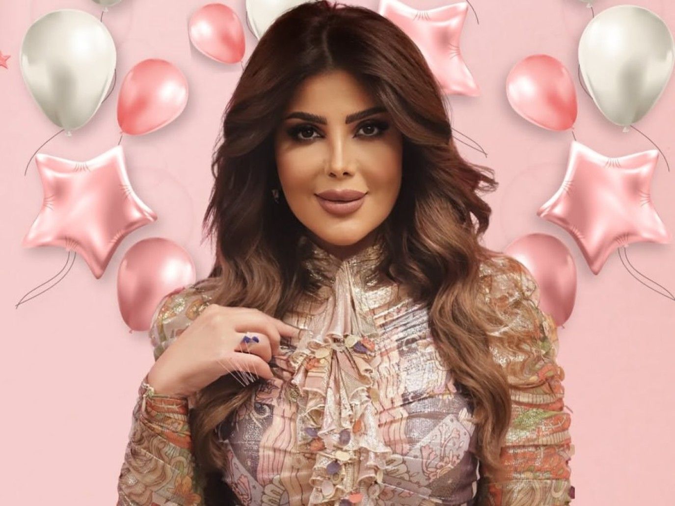 صيحات مكياج قوي من وحي إلهام الفضالة في يوم ميلادها..فخامة ورقي