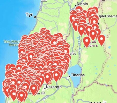 الجبهة الداخلية الإسرائيلية: صفارات الإنذار تدوي في مناطق شمال إسرائيل