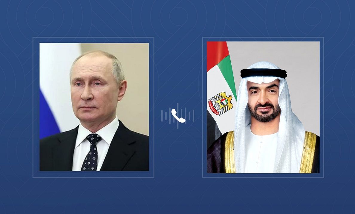 الامارات | رئيس الدولة والرئيس الروسي يبحثان هاتفيا سبل احتواء التصعيد في المنطقة