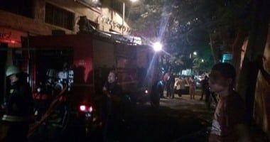 إخلاء عقار مجاور للمنزل المنهار فى السيدة زينب من السكان