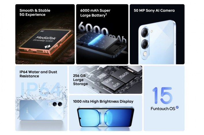 تكنولوجيا: الإعلان رسميًا عن هاتف iQOO Z10 Lite بمعالج Dimensity 6300 وبطارية ضخمة بسعة 6,000 ملّي أمبير